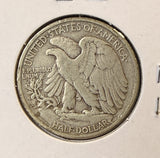 1943-D Walking Liberty Half Dollar, Nicely Circulated, (22314)