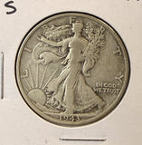 1943-S Walking Liberty Half Dollar, Nicely Circulated, (22316)