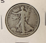 1935-S Walking Liberty Half Dollar, Nicely Circulated, (22235)