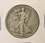 1937 Walking Liberty Half Dollar, Nicely Circulated, (22341)