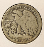1937-S Walking Liberty Half Dollar, Nicely Circulated, (22349)