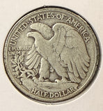 1937-S Walking Liberty Half Dollar, Nicely Circulated, (22351)