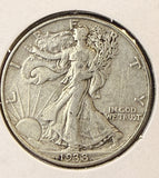 1938 Walking Liberty Half Dollar, XF, (22353)