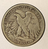 1939 Walking Liberty Half Dollar, Nicely Circulated, (22359)