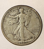 1939-D Walking Liberty Half Dollar, Nicely Circulated, (22361)
