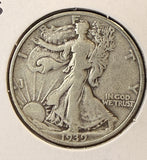 1939-S Walking Liberty Half Dollar, Nicely Circulated, (22365)