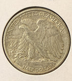 1941-D Walking Liberty Half Dollar, Lightly Circulated, (22383)