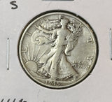 1945-S Walking Liberty Half Dollar, Nicely Circulated, (22408)