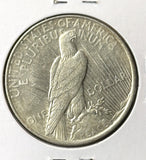 1927-D Peace Silver Dollar, Choice XF/AU. (22474)
