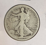 1917-D Rev, Walking Liberty Half Dollar, Nicely Circulated, (22500)