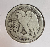 1917-D Rev, Walking Liberty Half Dollar, Nicely Circulated, (22500)
