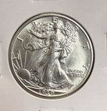 1939 Walking Liberty Half Dollar, Nice Unc, (22502)