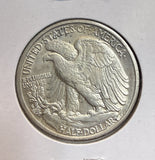 1929-D Walking Liberty Half Dollar, Choice AU+, (22518)