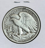 1921-D Walking Liberty Half Dollar, Key Date VF Details, (22522)