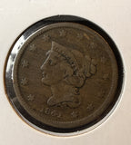 1841 Large Cent, Nicely Circulated, Original. (22538)