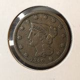 1840 Large Cent, Nicely Circulated, Original. (22540)