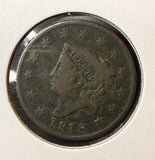 1818 Large Cent, Nicely Circulated, Original. (22546)