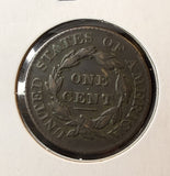 1827 Large Cent, Nicely Circulated, Original. (22548)