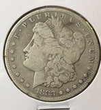 1883-S Morgan Silver Dollar, Nicely Circulated. (22558)