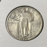1927-S Standing Liberty Quarter, Nicely Circulated. (22578)