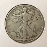 1936-S Walking Liberty Half Dollar, Nicely Circulated, (22624)