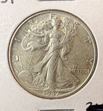 1937 Walking Liberty Half Dollar, Nice AU, (22646)