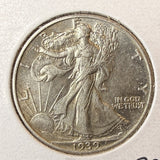 1939 Walking Liberty Half Dollar, Nice AU, (22648)