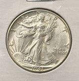 1941-D Walking Liberty Half Dollar, Choice AU, (22656)