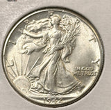 1942 Walking Liberty Half Dollar, Nice Unc, (22662)