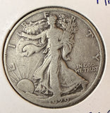 1929-D Walking Liberty Half Dollar, Nicely Circulated, (22674)