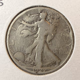 1927-S Walking Liberty Half Dollar, Nicely Circulated, (22692)