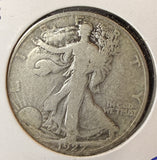 1927-S Walking Liberty Half Dollar, Nicely Circulated, (22696)