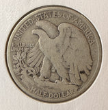 1927-S Walking Liberty Half Dollar, Nicely Circulated, (22698)