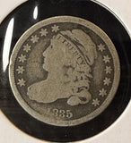1835 Capped Bust Dime, Nicely Circulated. (22712)
