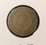 1872 2ct Piece, Nicely Circulated Key Date. (22721)