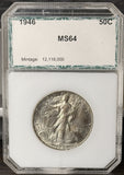 1946 Walking Liberty Half Dollar, MS64 PCI, (22739).