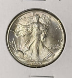 1943 Walking Liberty Half Dollar, Choice Uncirculated, From Org. Roll (22741)