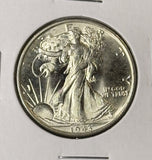 1943 Walking Liberty Half Dollar, Choice Uncirculated, From Org. Roll (22745)