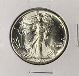 1943 Walking Liberty Half Dollar, Choice Uncirculated, From Org. Roll (22747)