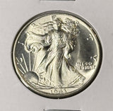 1943 Walking Liberty Half Dollar, Choice Uncirculated, From Org. Roll (22751)