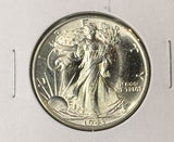 1943 Walking Liberty Half Dollar, Choice Uncirculated, From Org. Roll (22753)