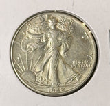 1942 Walking Liberty Half Dollar, Choice AU, (22764)