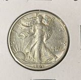 1943-D Walking Liberty Half Dollar, Nice AU. (22780)