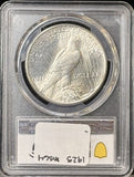 1925 Peace Silver Dollar, MS64 PCGS (22830)