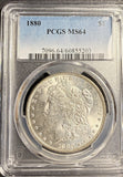 1880 Morgan Silver Dollar, MS64 PCGS (22846)