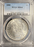 1880 Morgan Silver Dollar, MS64 PCGS (22848)