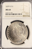 1879-S Morgan Silver Dollar, MS64 NGC, (22852)