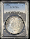 1879-S Morgan Silver Dollar, MS65 PCGS, (22858)
