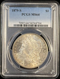 1879-S Morgan Silver Dollar, MS64 PCGS, (22860)