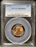 1974 Lincoln Memorial Cent, MS66RD PCGS (22884)
